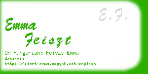 emma feiszt business card